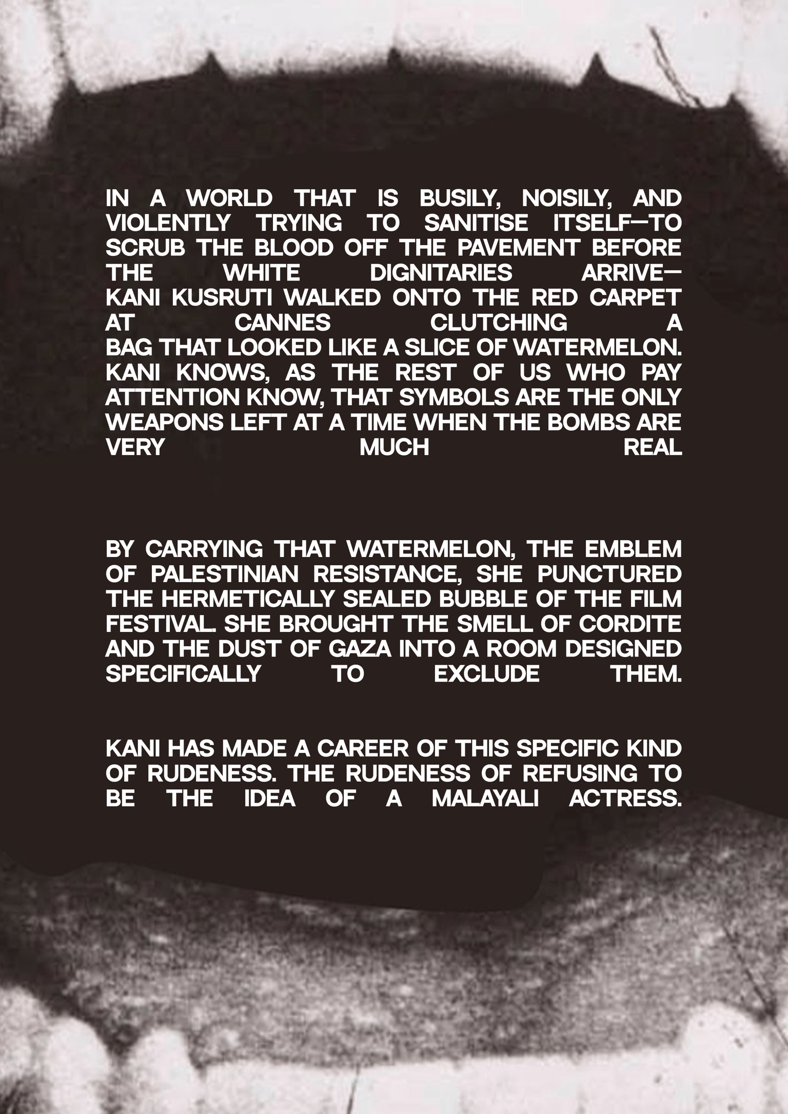Essay on Kani Kusruti