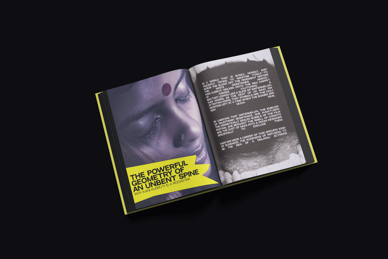 Pachakam — Unbent Spine spread, printed