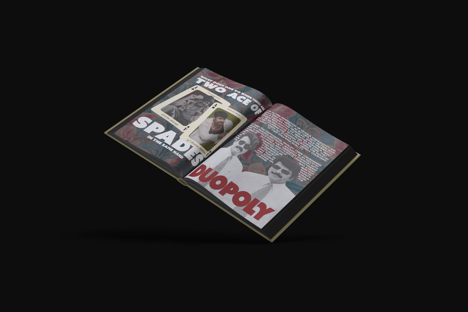 Pachakam — Two Ace of Spades spread, printed