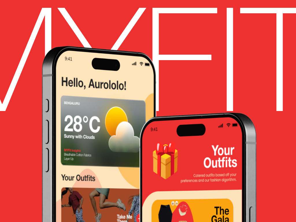 OurFit — interface screens
